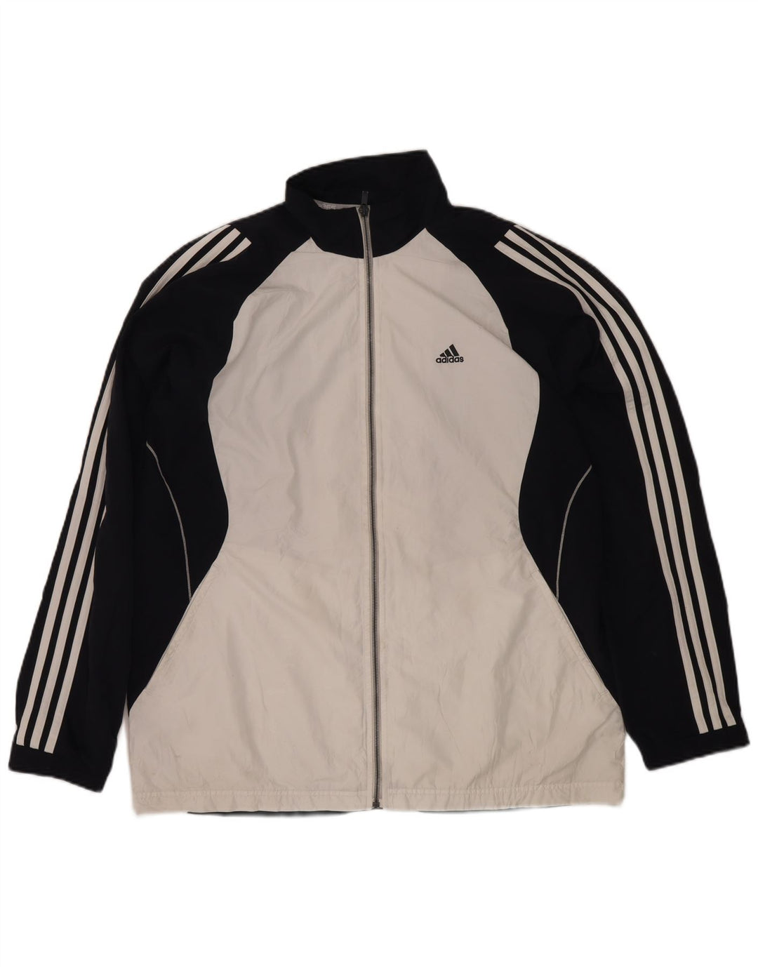 Adidas Męska kurtka dresowa Climacool, duża, granatowa, z blokami kolorów
