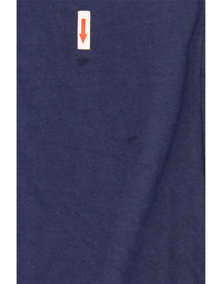 Męski T-shirt z grafiką Nike, średni, granatowy, bawełniany