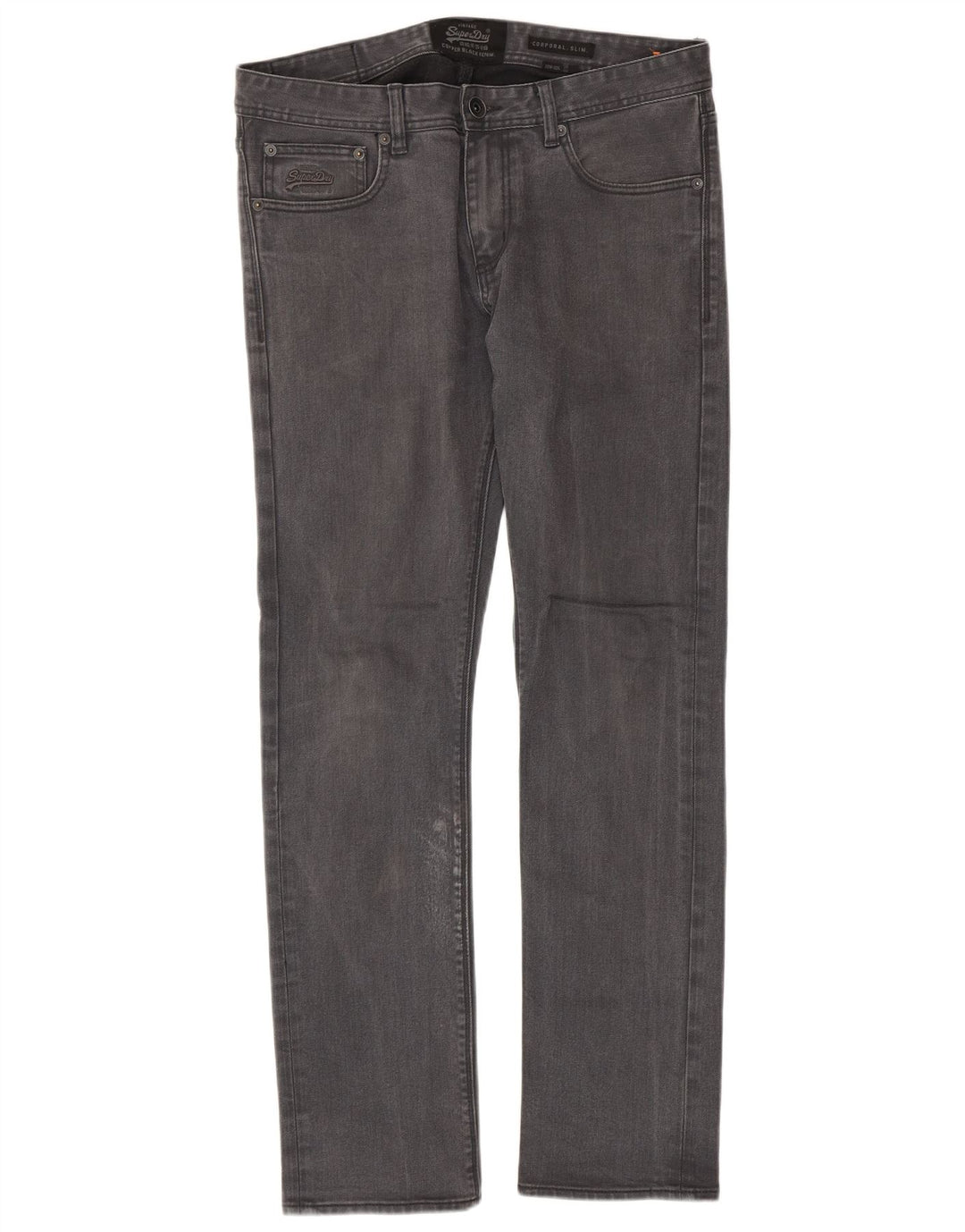 Męskie dżinsy Superdry Corpporal W33 L32 Szara bawełna