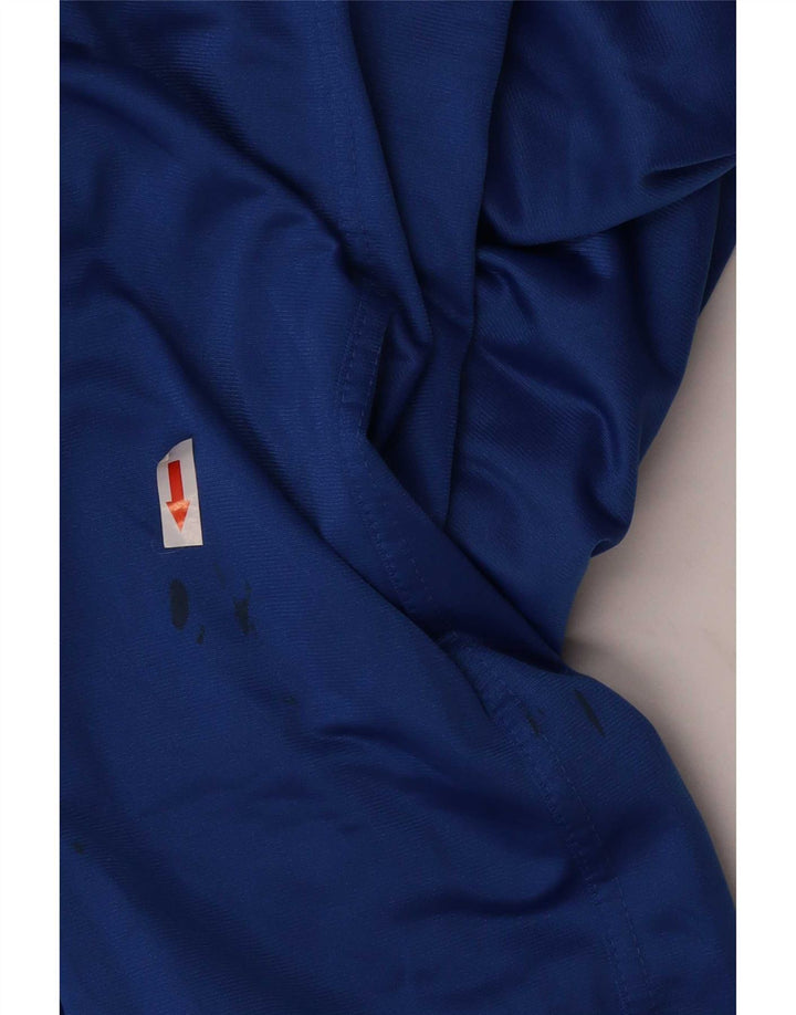 Męska kurtka dresowa Givova z grafiką, 5XL, niebieski, poliester z blokami kolorów