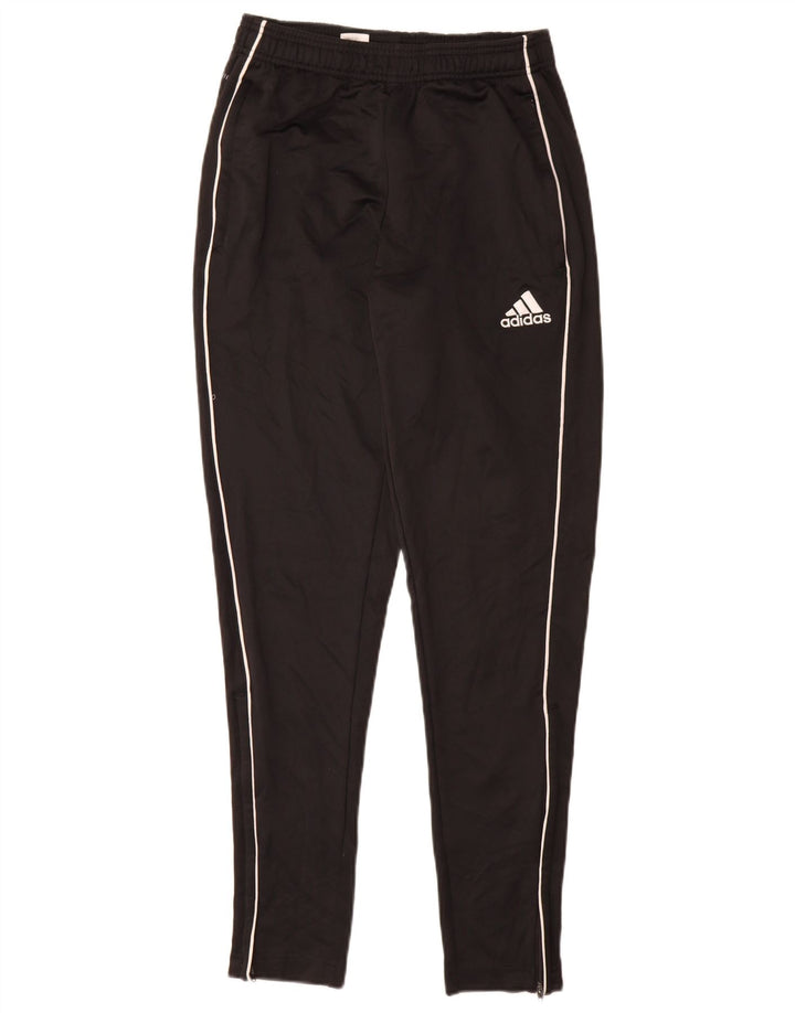 Męskie spodnie dresowe Adidas, małe, czarne, poliestrowe