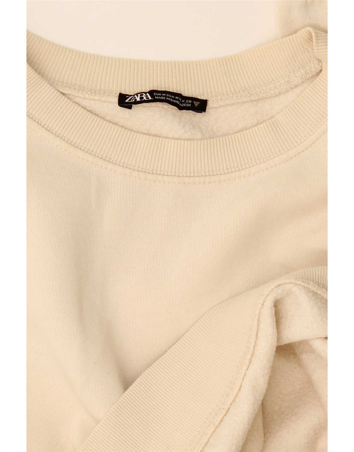 Bluza damska Zara Crop Sweter UK 14 Średni Beż