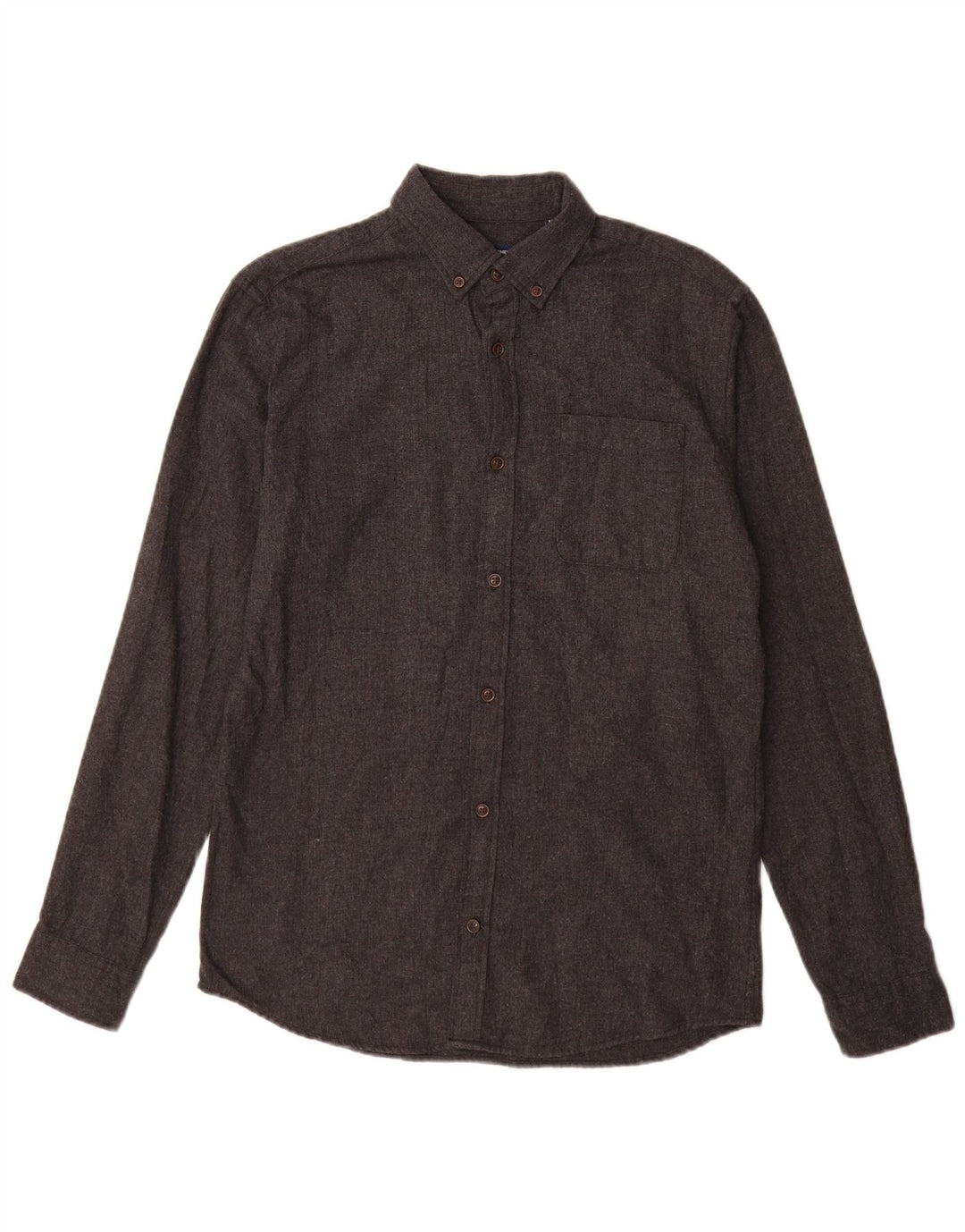 Męska koszula flanelowa JACK & JONES, średnioszara, bawełniana
