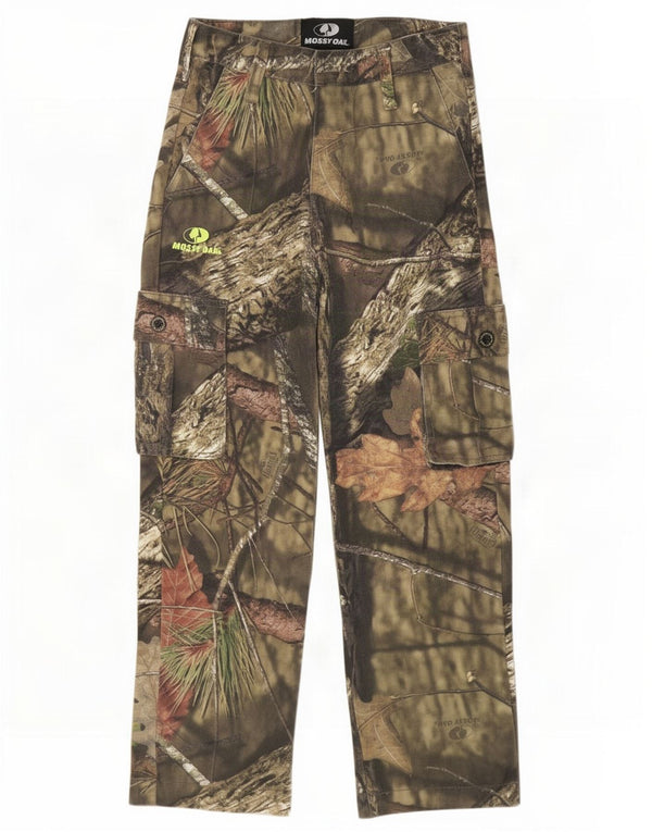 Spodnie cargo chłopięce Mossy Oak 10-11 lat duże W26 L25 Khaki kamuflaż