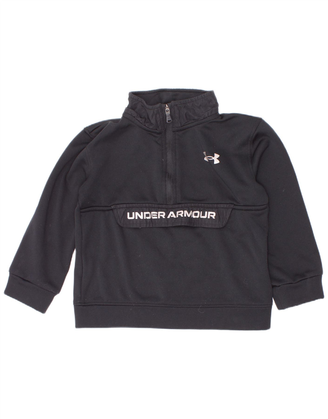 Chłopięca bluza Under Armour z graficznym zamkiem błyskawicznym, 2-3 lata, czarna
