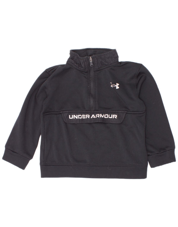 Chłopięca bluza Under Armour z graficznym zamkiem błyskawicznym, 2-3 lata, czarna