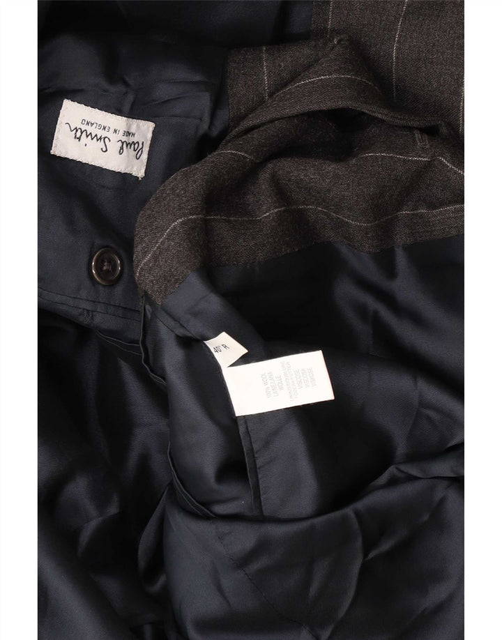 Męska marynarka Paul Smith zapinana na 3 guziki UK 40, duża, szara, wełniana w prążki