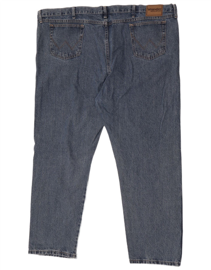 Męskie proste dżinsy Wrangler W52 L32 niebieskie