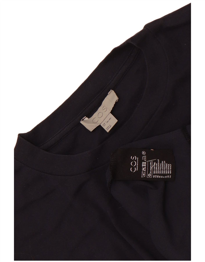 Cos Męski T-shirt Top Duży Granatowy Bawełniany