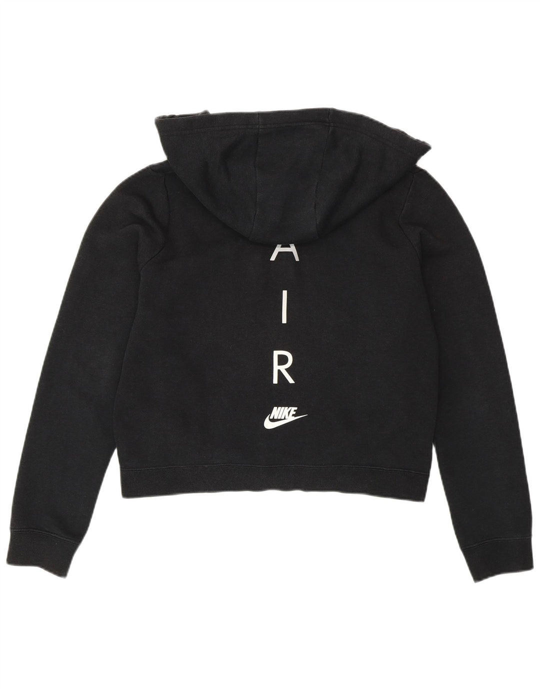 Damski sweter z kapturem i zamkiem błyskawicznym Nike, oversize, UK 10, mały, czarny, bawełniany