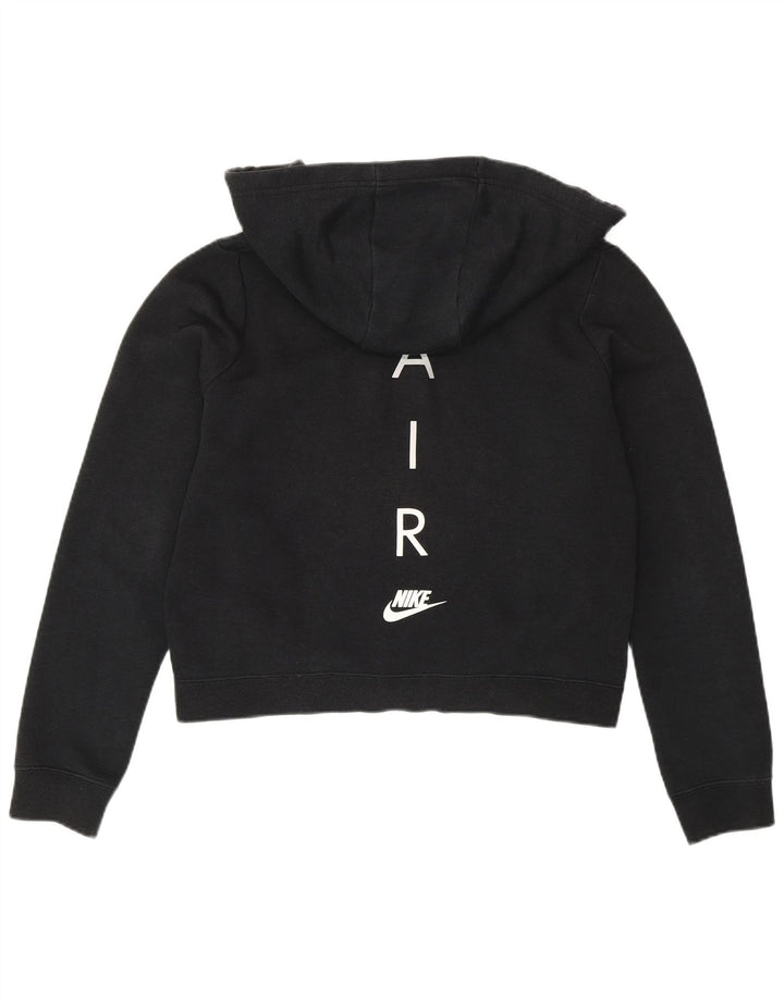 Damski sweter z kapturem i zamkiem błyskawicznym Nike, oversize, UK 10, mały, czarny, bawełniany