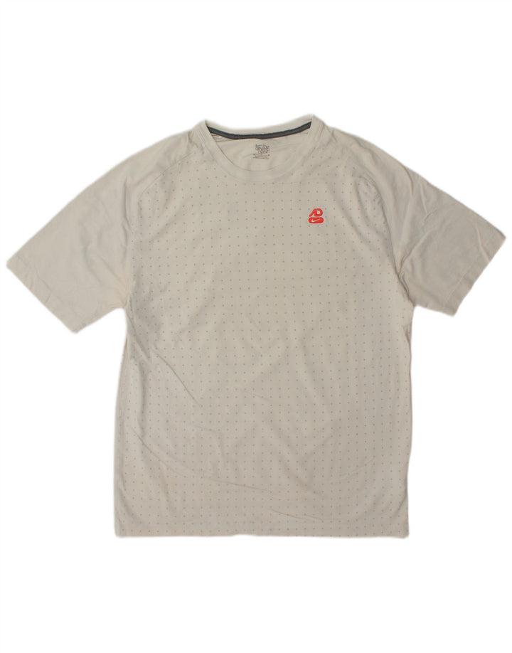 T-shirt męski Nike, bawełniany, średni, biały w cętki