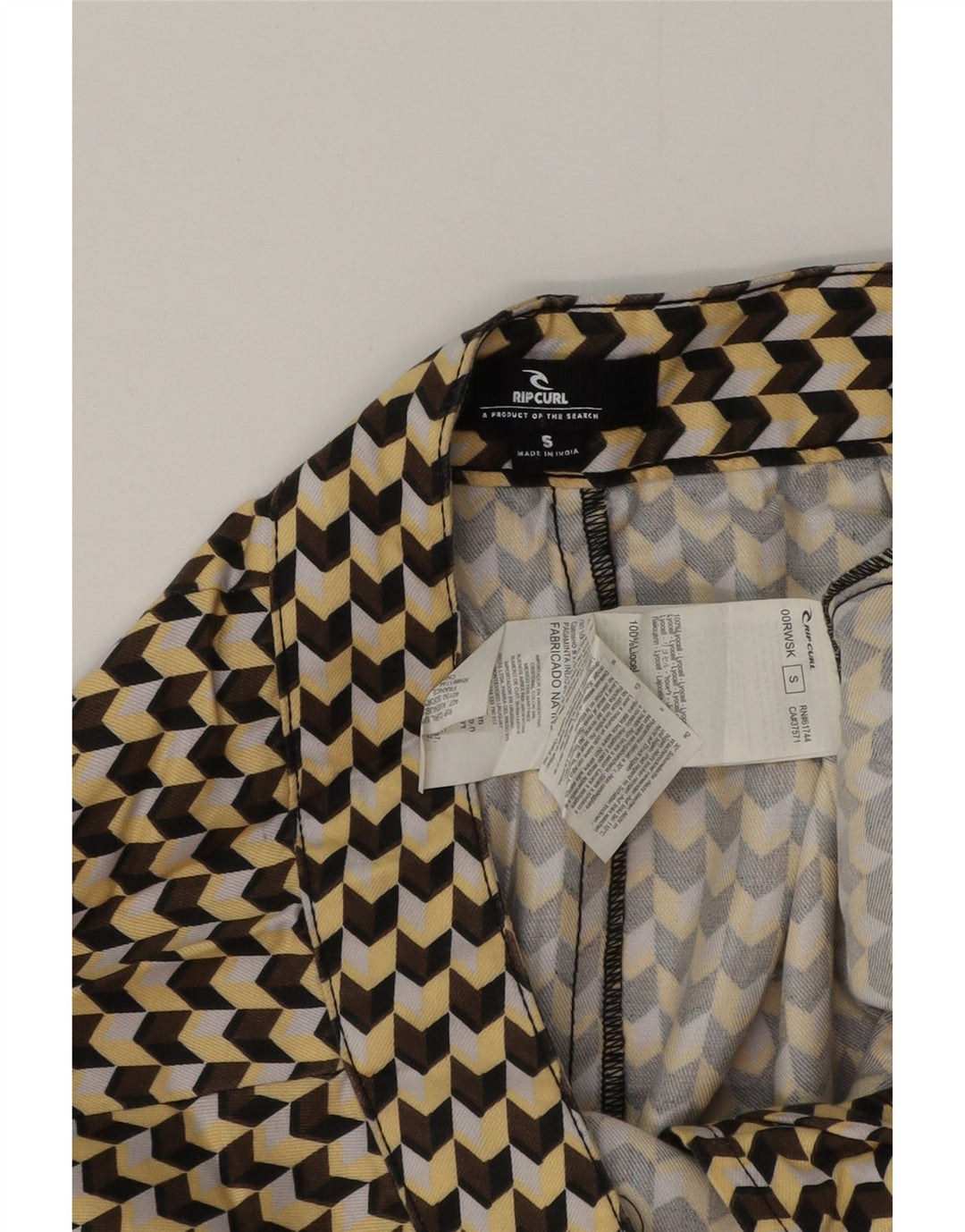 Damska spódniczka mini Rip Curl Small W28 Wielobarwny geometryczny lyocell
