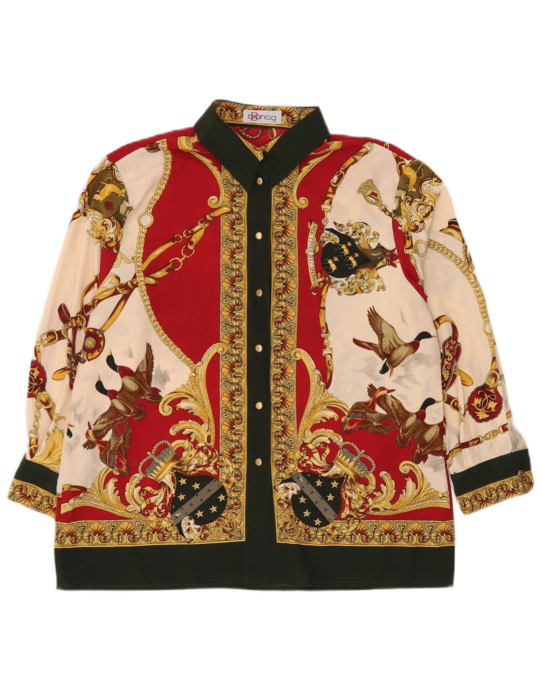 BIANCA Damska bluzka koszulowa z grafiką EU 42, duża, wielokolorowa