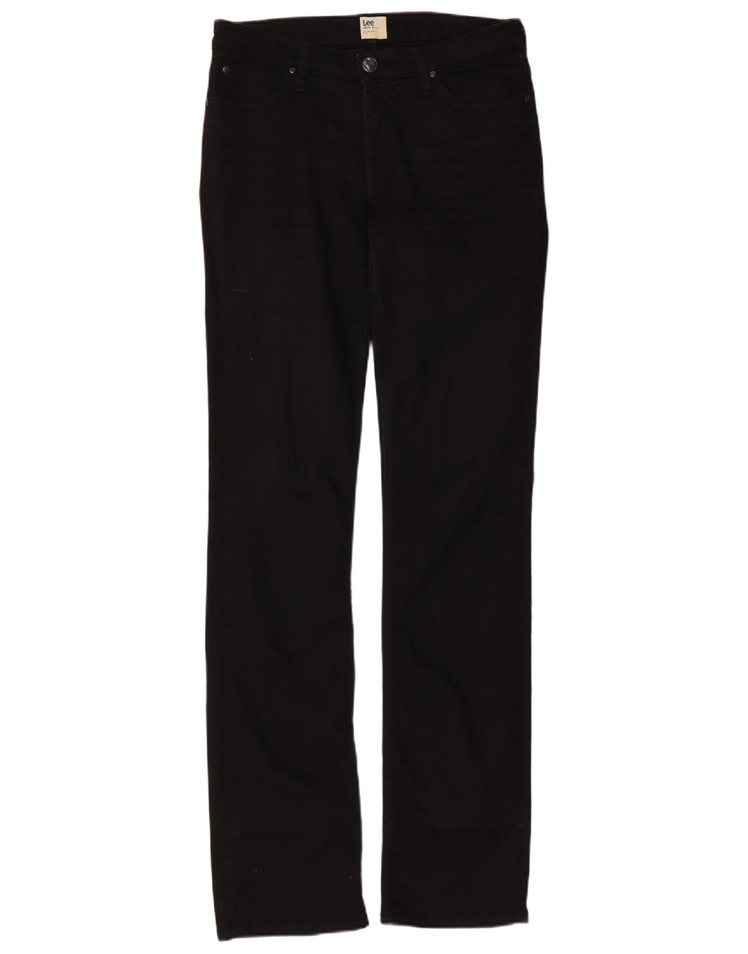Damskie jeansy Lee Marlin Slim Straight W30 L35 Czarne bawełniane