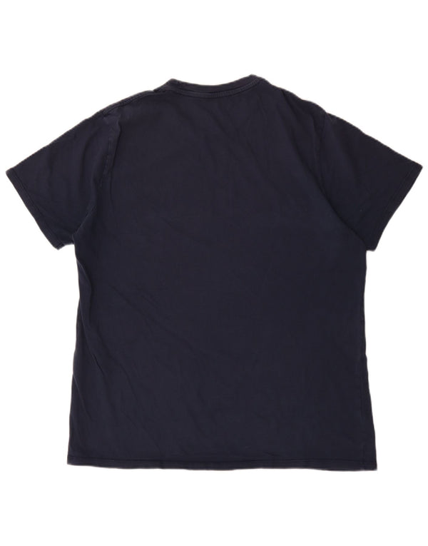 Męska koszulka z grafiką Levi's Top XL, granatowa, bawełniana