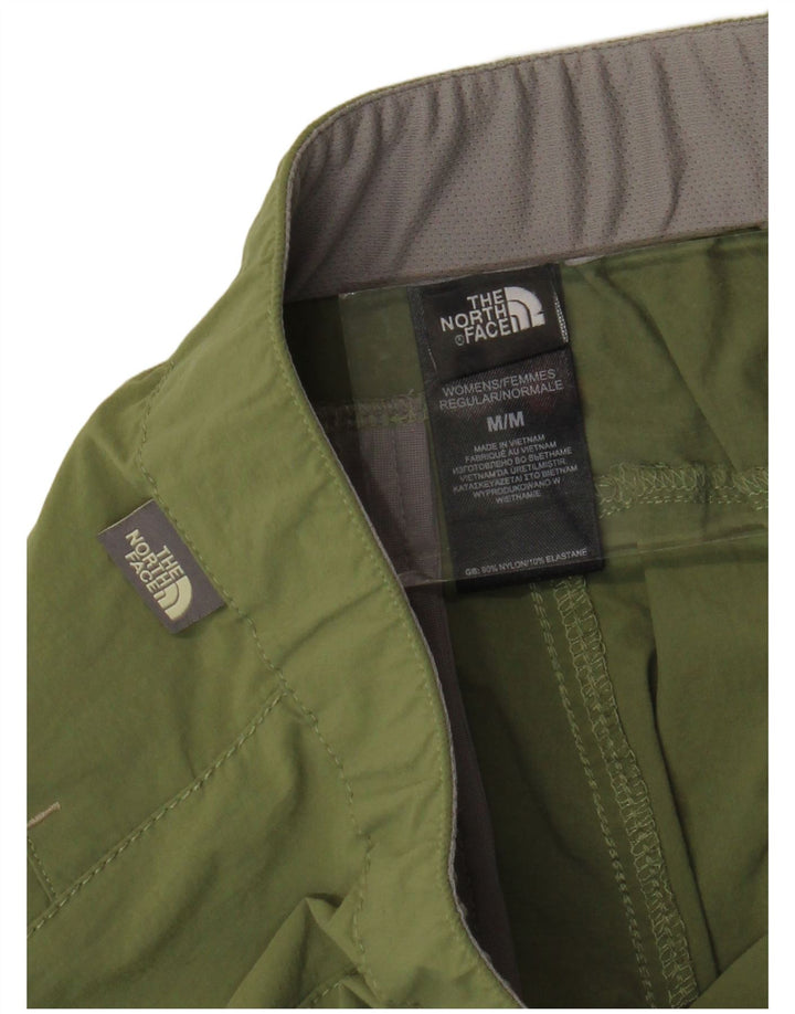 Damskie proste spodnie turystyczne The North Face W30 L32, zielone, nylonowe