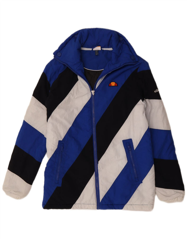 Męska kurtka wiatrówka Ellesse UK 36 Small Blue Colorblock Poliamid