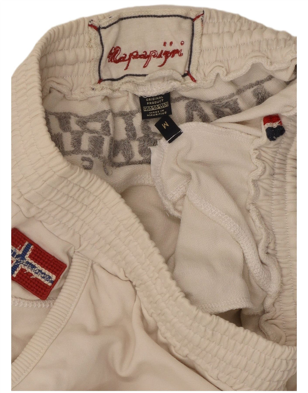 Damskie spodnie dresowe NAPAPIJRI Graphic Joggers UK 12 Medium White