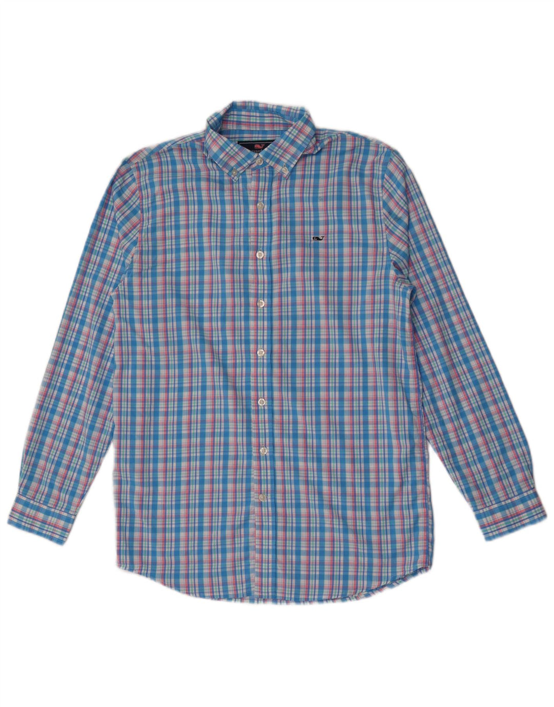 Koszula chłopięca Vineyard Vines 15-16 lat XL, nylonowa niebieska kratka