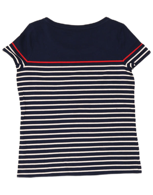 T-shirt damski Ralph Lauren Top UK 12 Średni granatowy, bawełniany w paski