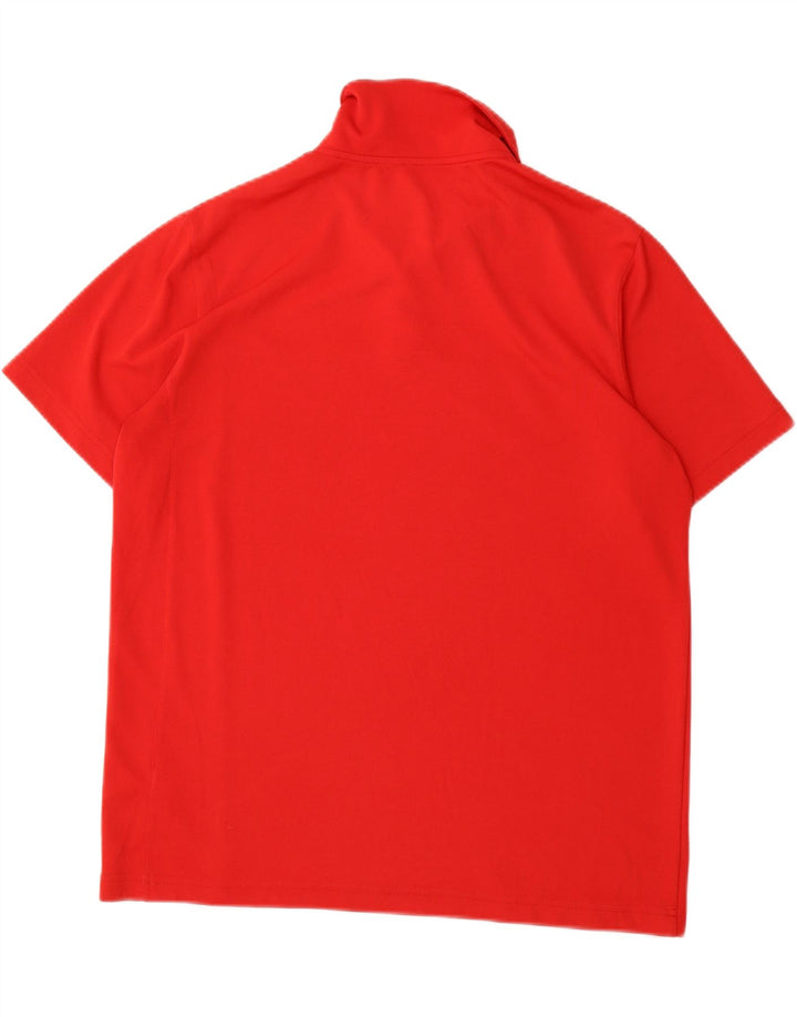 REEBOK Mens Polo Shirt Large Red Polyester Vintage Reebok and Second-Hand Reebok from Messina Hembry 