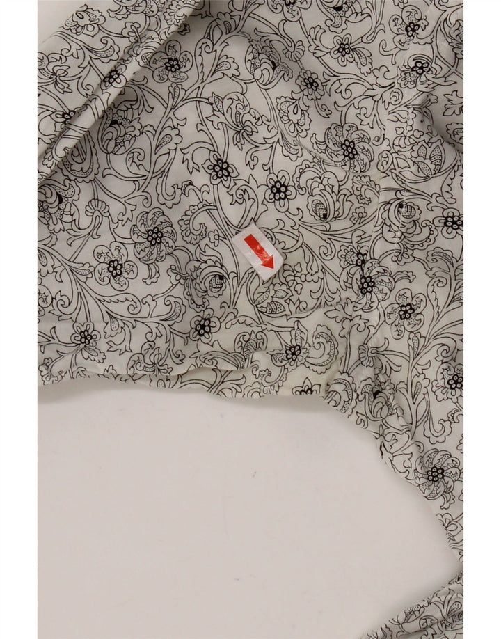 Koszula męska TED BAKER, rozmiar 3, średnia, biała, bawełniana w kwiaty