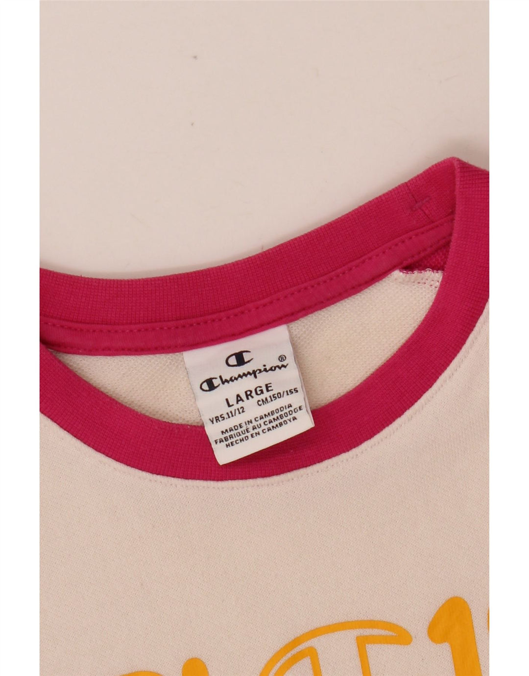 Bluza dziewczęca CHAMPION 11-12 lat, duża, różowa, z blokami kolorów