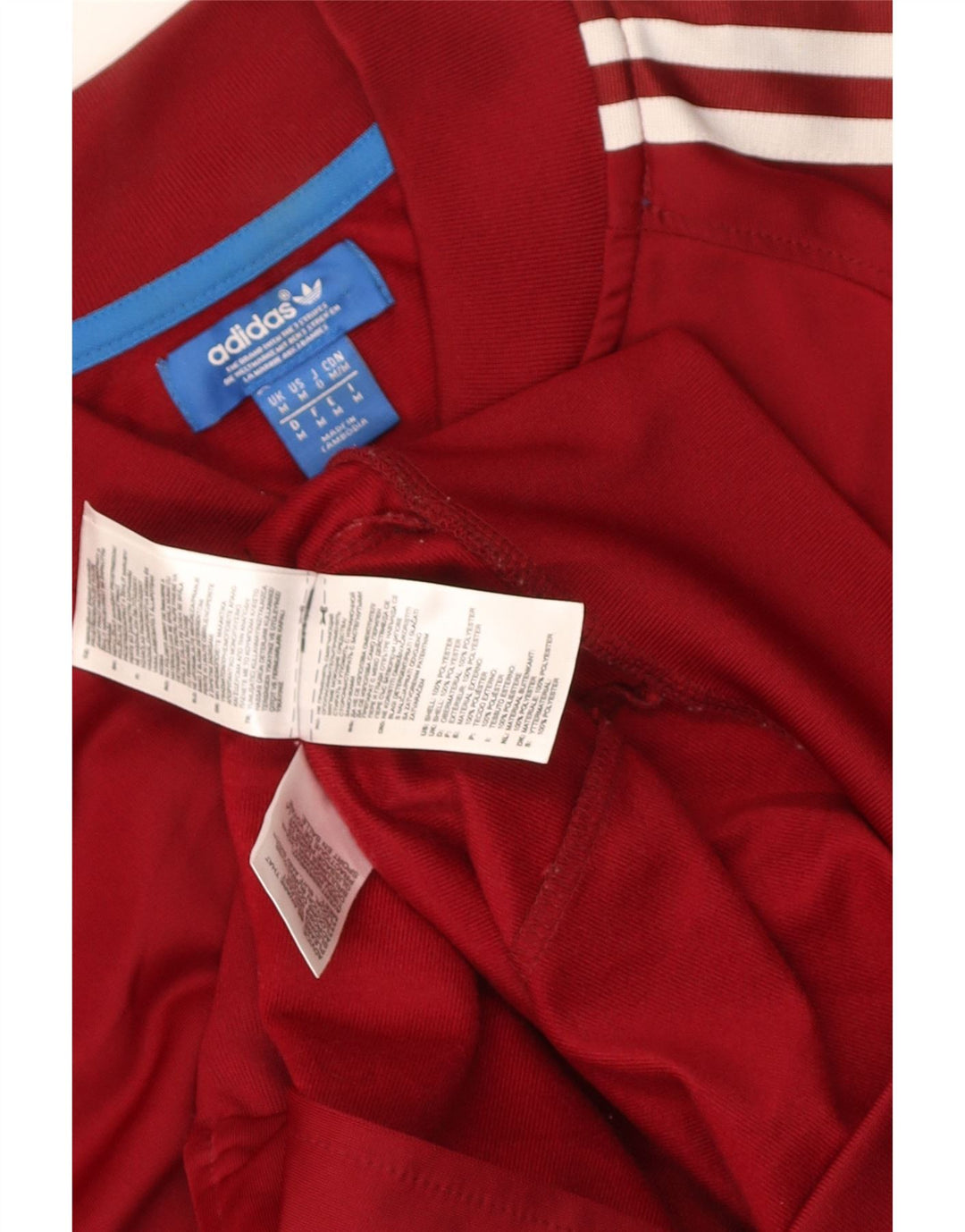 Adidas Męska bluza dresowa, średnia bordowa, poliester