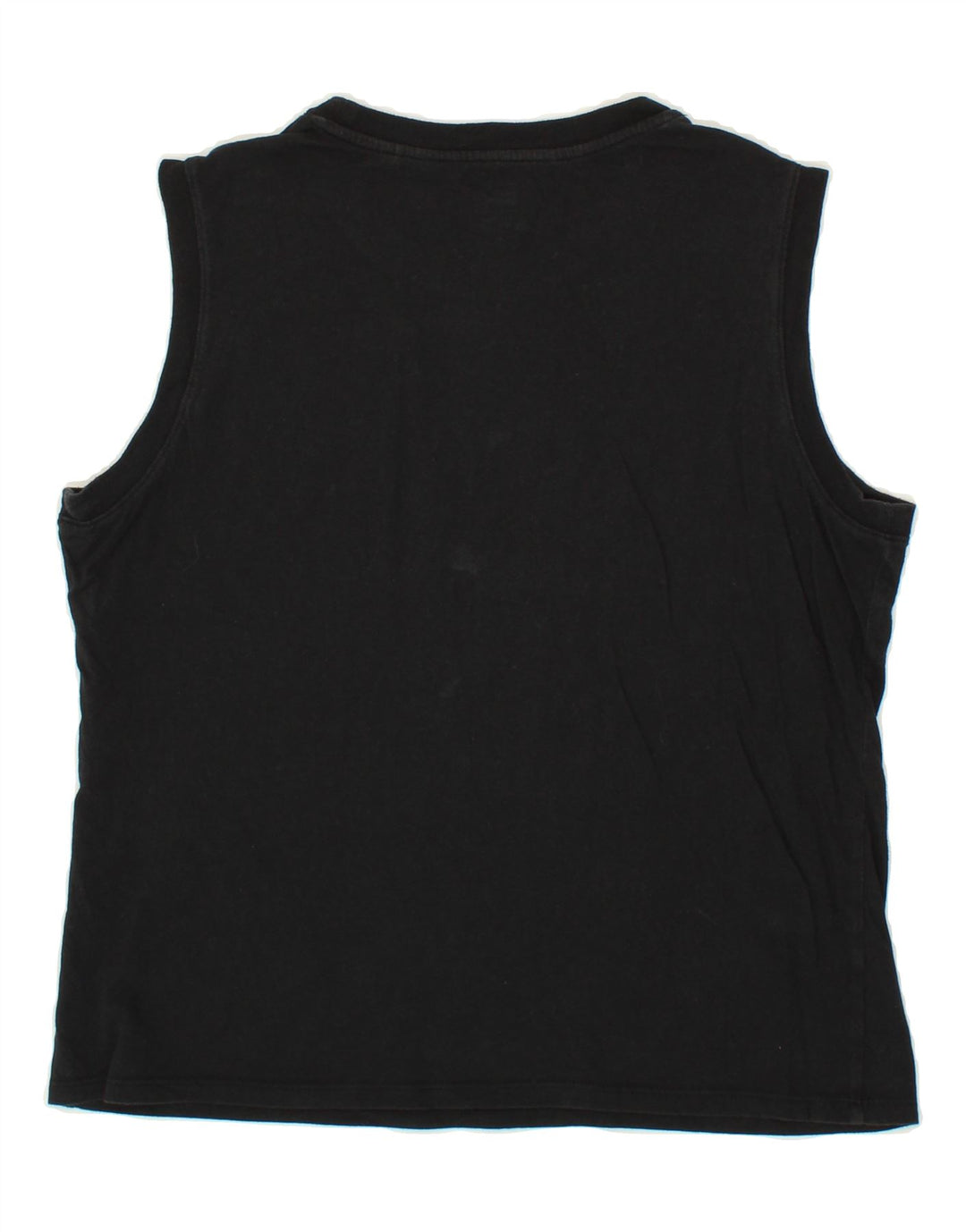 LEVI'S Womens Graphic Vest Top UK 14 Medium Black Cotton Vintage Levi's and Second-Hand Levi's from Messina Hembry 