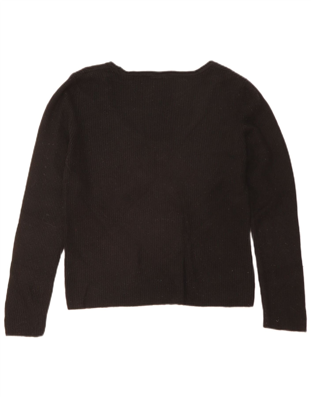 Damski top z długim rękawem Zara UK 18 XL, czarna wiskoza