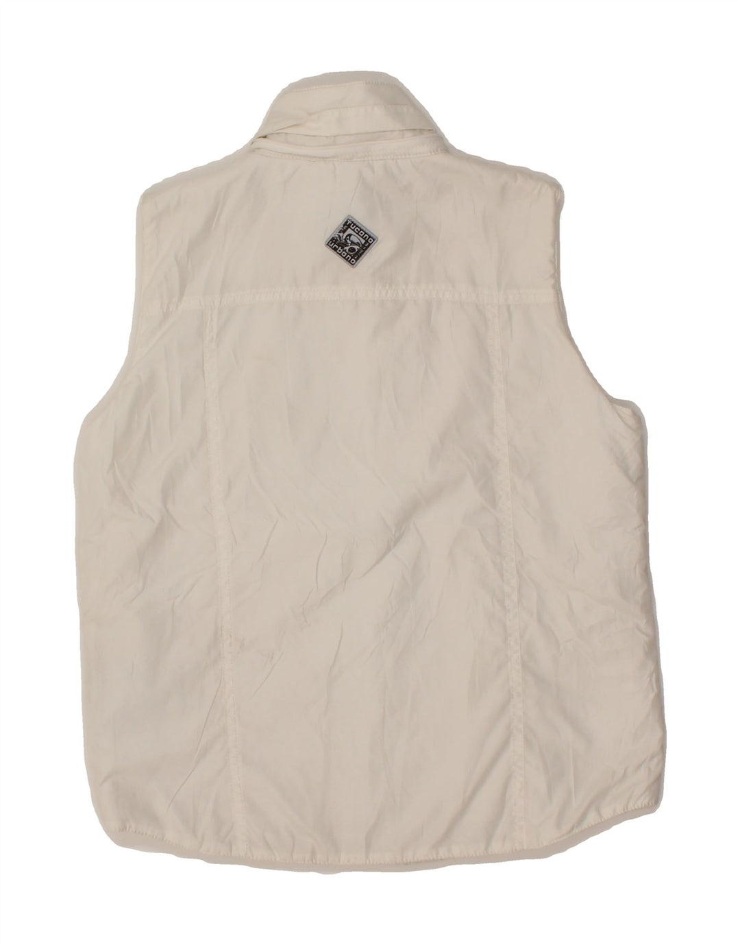 TUCANO URBANO Boys Padded Gilet 9-10 Years White Polyester Vintage Tucano Urbano and Second-Hand Tucano Urbano from Messina Hembry 