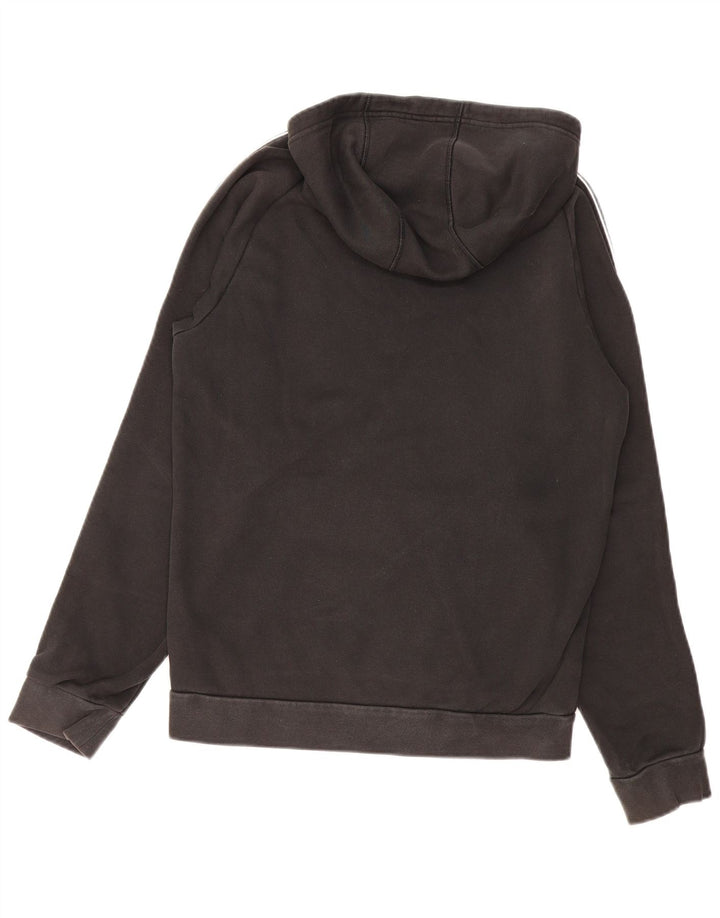 ADIDAS Mens Hoodie Jumper Small Black Cotton