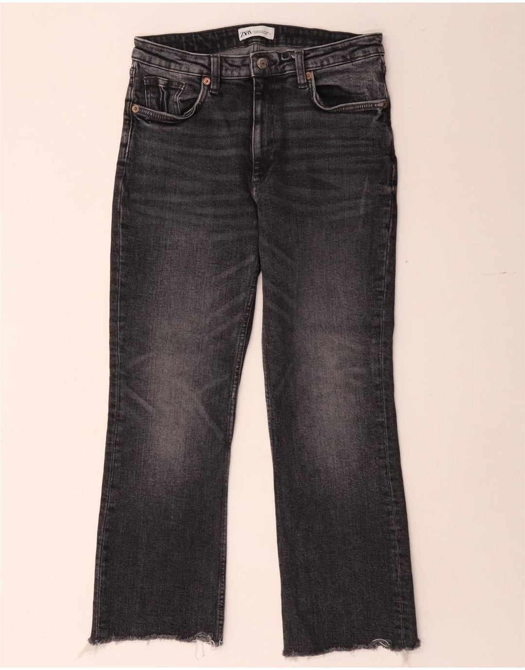 Damskie jeansy Bootcut Zara EU 38 Small W28 L26 Szare