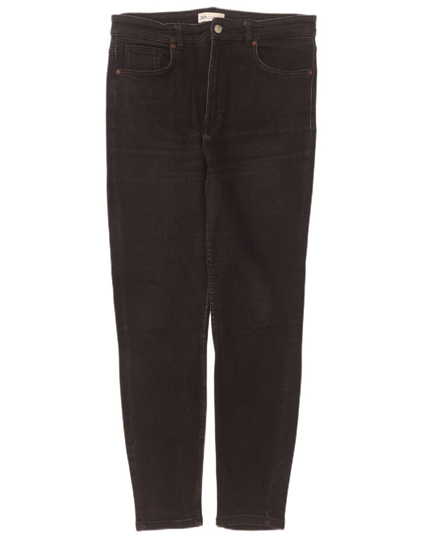 Damskie jeansy skinny Zara EU 44 XL W34 L28 Czarna bawełna
