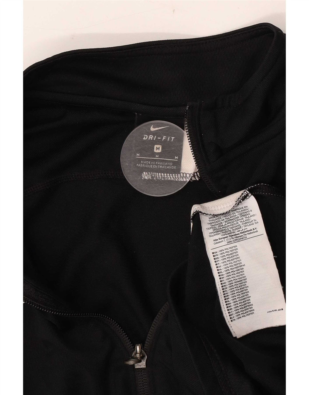 Męska kurtka dresowa Nike Dri Fit, poliester w kolorze średniej czarnej kolorystyki