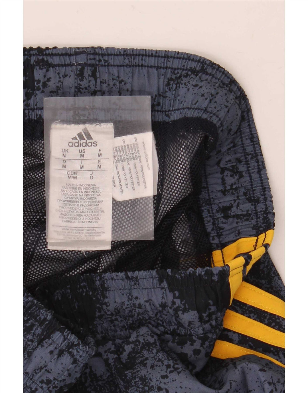 Męskie spodenki sportowe Adidas, średnioszary, poliestrowy Tie Dye