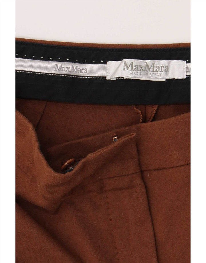 Spodnie damskie Max Mara Slim Casual W30 L26 Brązowe