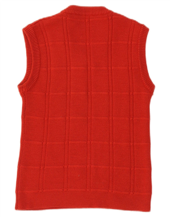Damski podkoszulek VINTAGE Crop Vest UK 10 Small Red