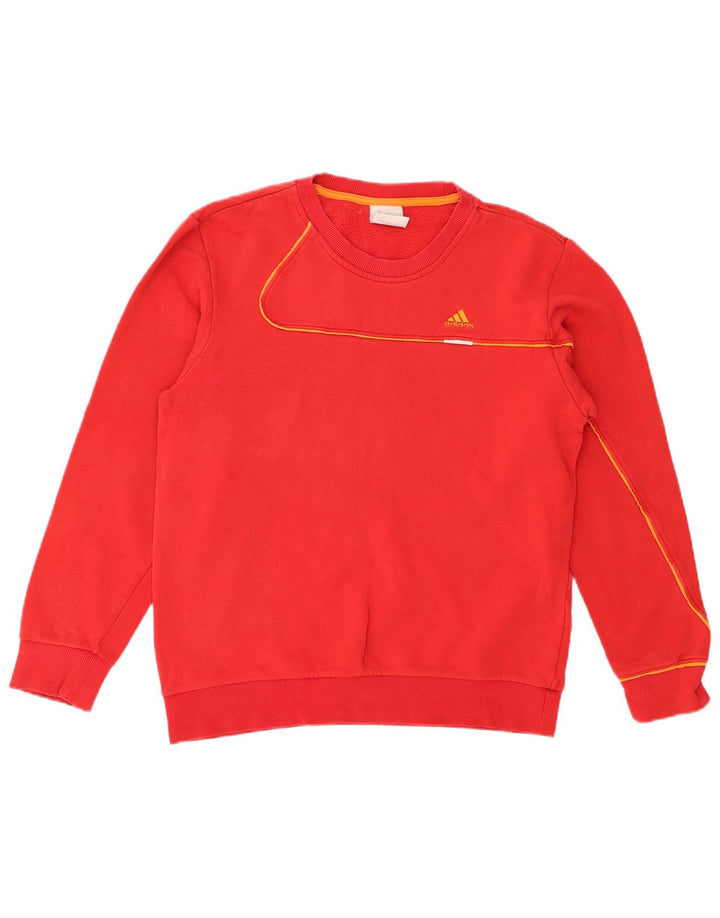 Adidas Męska Bluza Sweter Mała Czerwona Bawełna