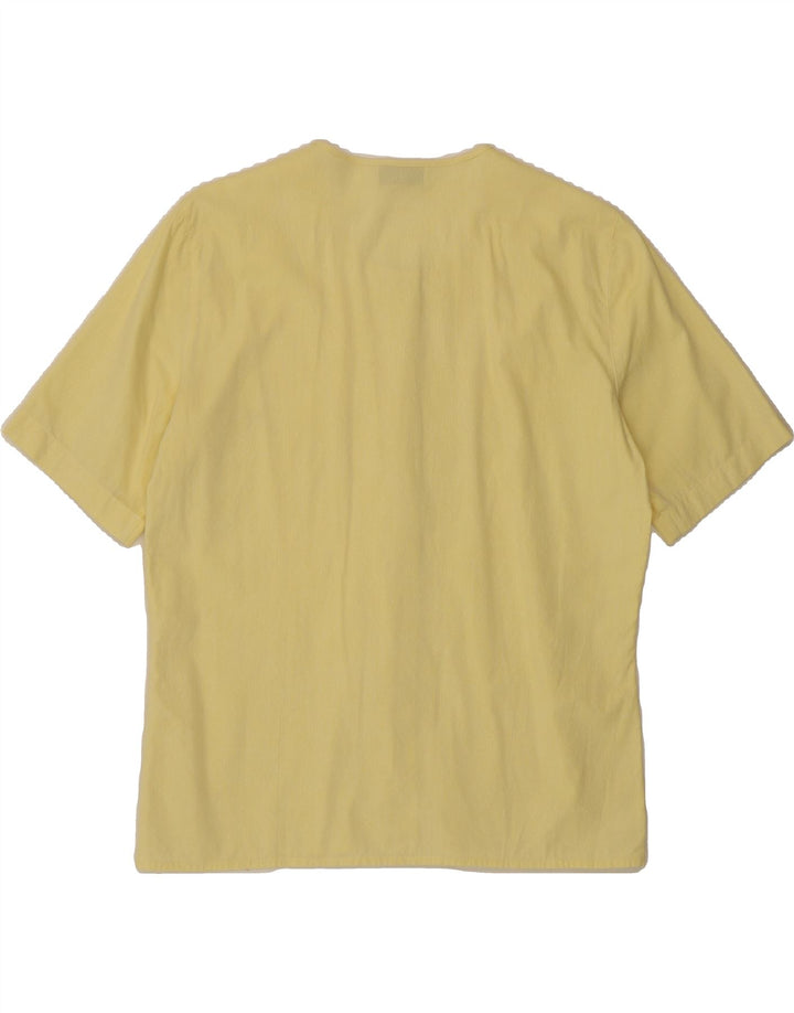 VINTAGE Womens Graphic Oversized Blouse Top IT 40 Small Yellow Vintage Vintage and Second-Hand Vintage from Messina Hembry 