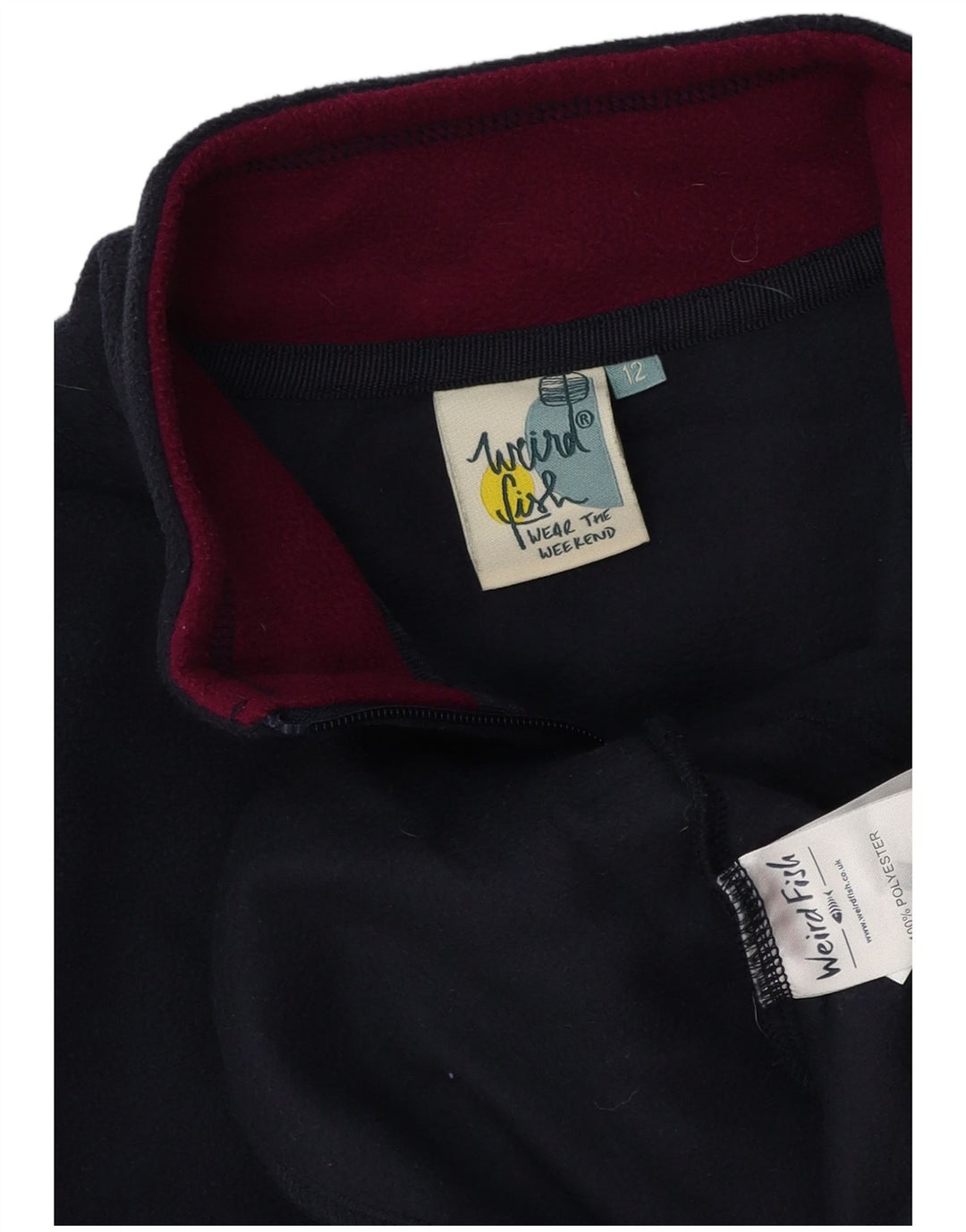 Damska kurtka polarowa Weird Fish UK 12, średni granatowy poliester