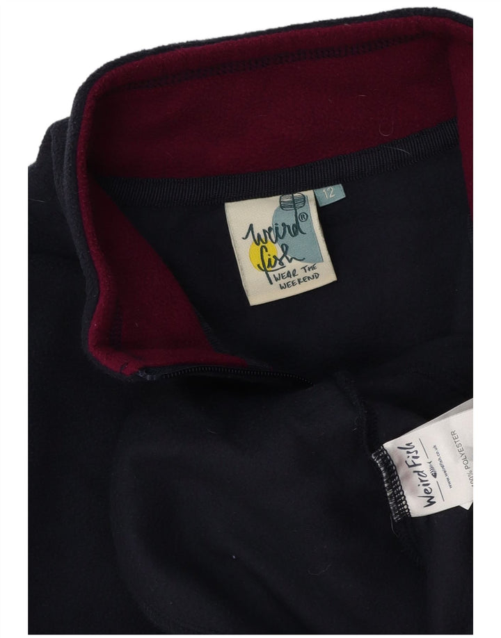 Damska kurtka polarowa Weird Fish UK 12, średni granatowy poliester