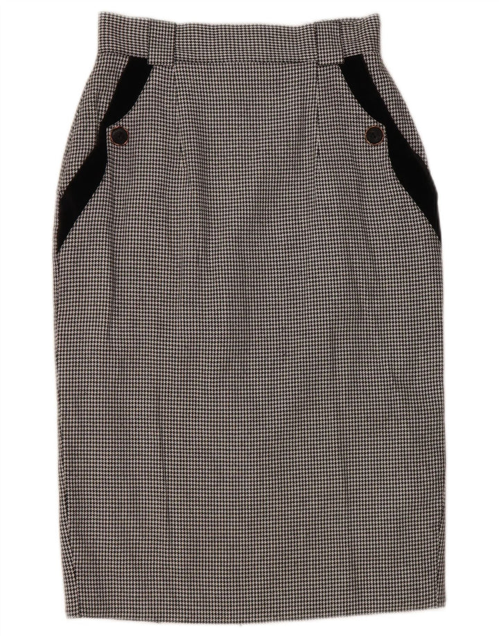 Spódnica ołówkowa damska St. Bernard UK 10 Small W25 Czarna pepitka