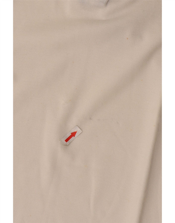 Męska koszulka polo Kappa, bawełniana, w kolorze średniej bieli
