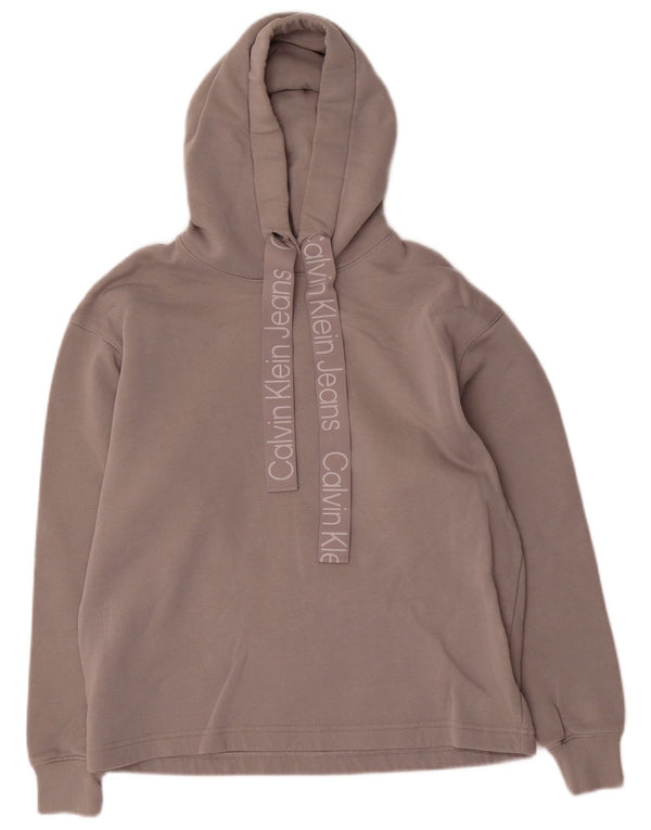 Damska bluza z kapturem Calvin Klein Jeans Graphic Oversize UK 10 Small Grey