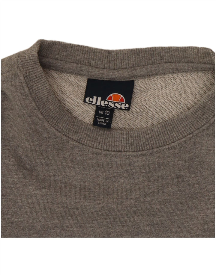 Damska bluza dresowa Ellesse Graphic Oversize UK 10 Small Grey Flecked