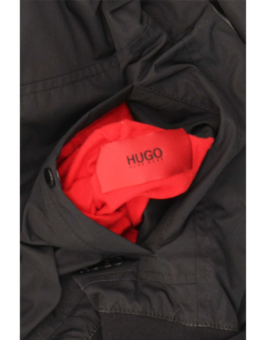 Męska dwustronna kurtka Hugo Boss UK 36 Mała czarna poliamid