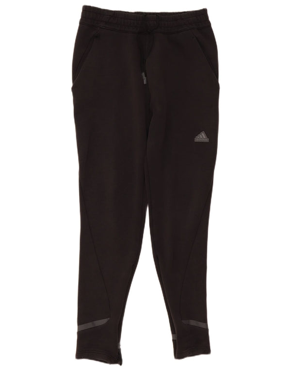 Męskie spodnie dresowe Adidas, średnie czarne, bawełniane