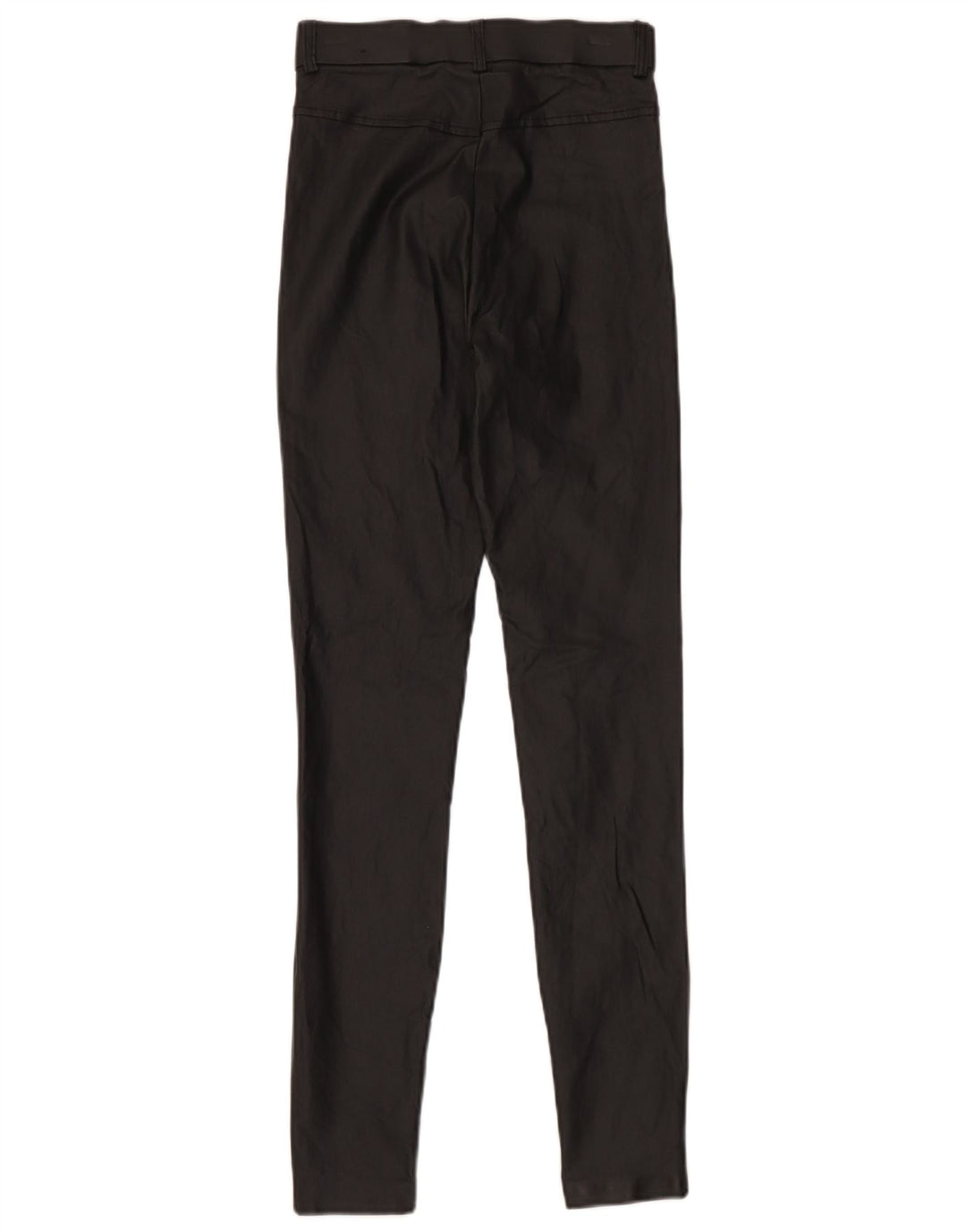 Damskie legginsy ze sztucznej skóry Zara, małe W26 L30, czarne, poliestrowe